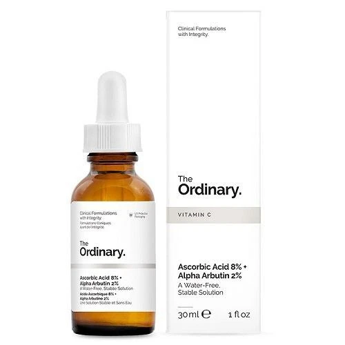سرم آسکوربیک اسید 8% و آلفا آربوتین 2% اوردینری حجم 30 میلThe Ordinary Ascorbic Acid 8% + Alpha Arbutin 2%