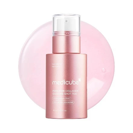 سرم اگزوزوم کلاژن و PDRN شات دی کیوب Medicube PDRN Pink Collagen Exosome Shot 7500