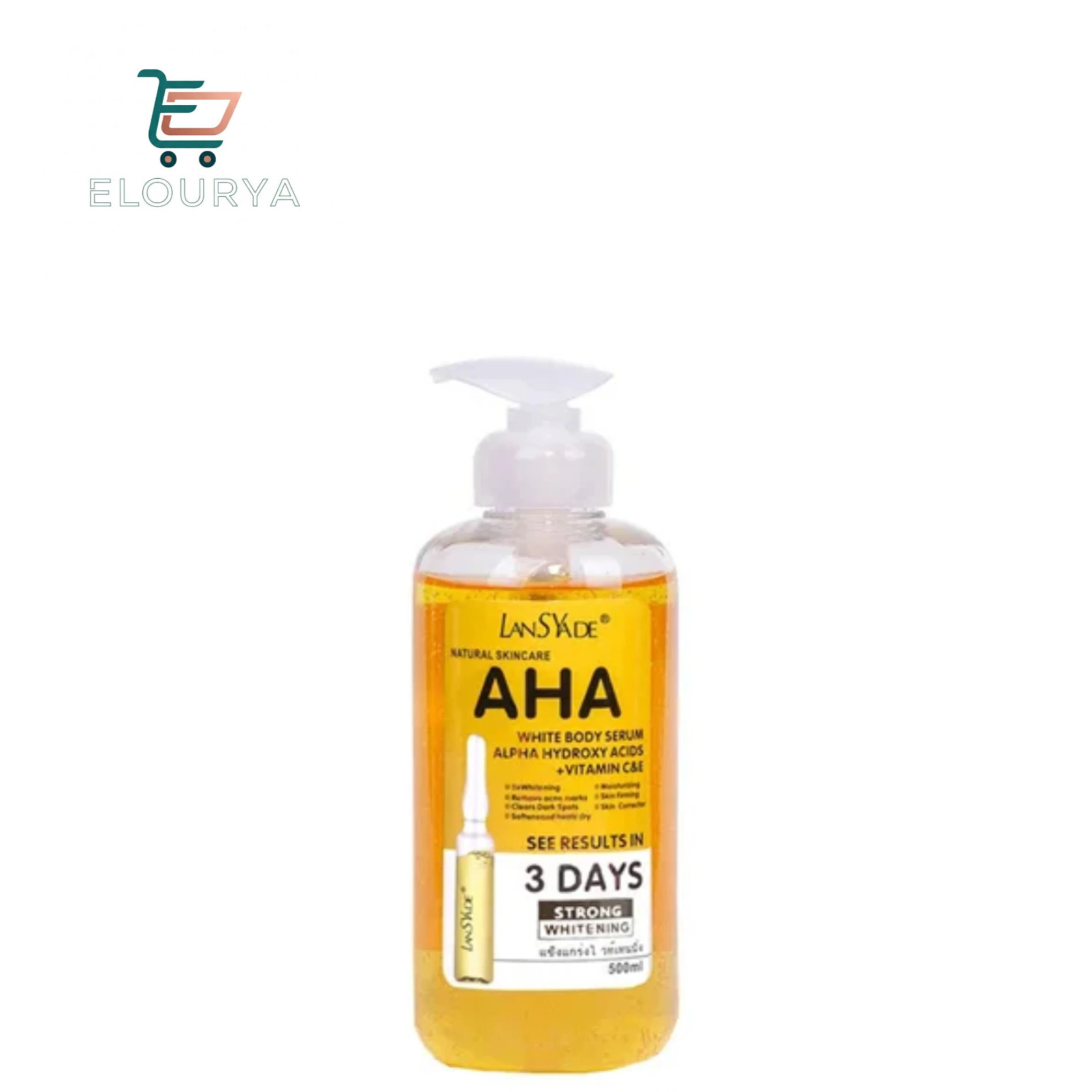سرم روشن کننده بدن AHA لنساید