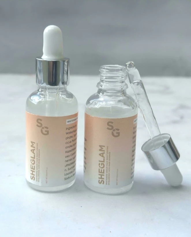 سرم سفید کننده و هلارونیک اسید شیگلم ( sheglam ) اصل