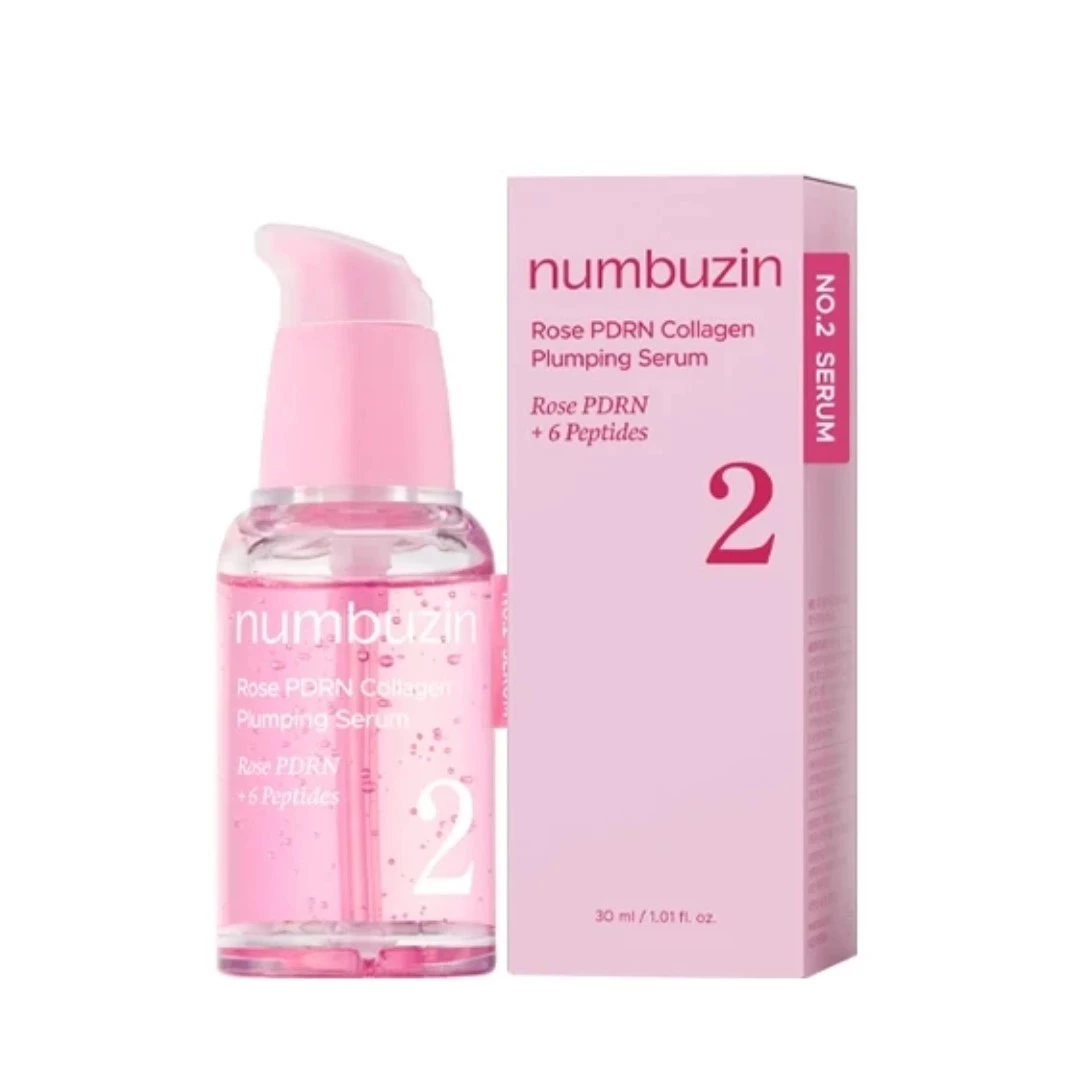 سرم صورت کلاژن نامبوزین سری Rose PDRN Collagen مدل Plumping