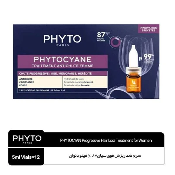 سرم ضد ریزش قوی فیتو سیان87 % بانوان Phytocyane Women