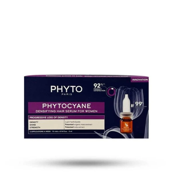 سرم ضد ریزش مو فیتوسیان PhytoCyane 92% مخصوص بانوان بسته 12 عددی