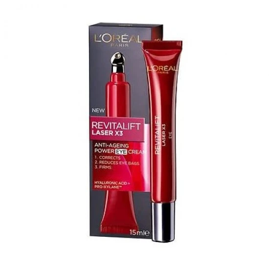سرم ضد چروک دور چشم لورال LOREAL REVITALIFT LAZER X3 حجم 15 میل