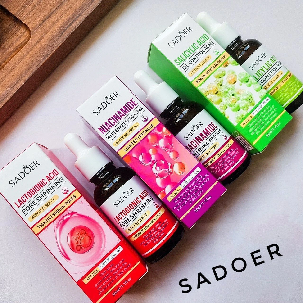 سرم لاکتوبیونیک اسید کوچک کننده منافذ از برند سادور