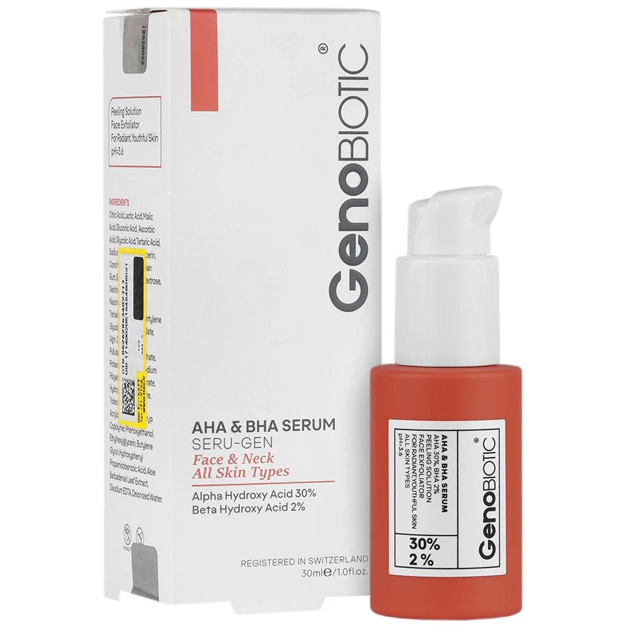 سرم لایه بردار ژنوبایوتیک مدل آلفا بتا هیدروکسی اسید (30ml)
