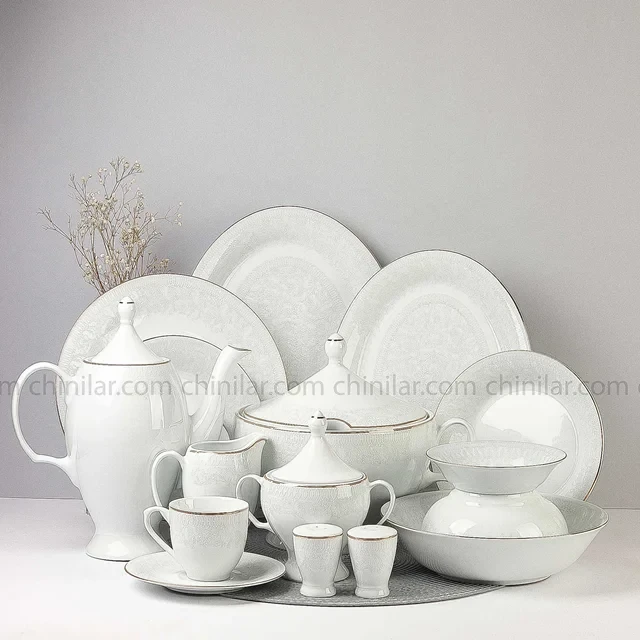 سرویس 12 طوس چینی نفره 60 پارچه طرح جاسپر