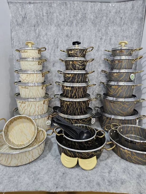 سرویس 21 پارچه طرح سنگ کیفیت عالی در رنگ بندی مختلف