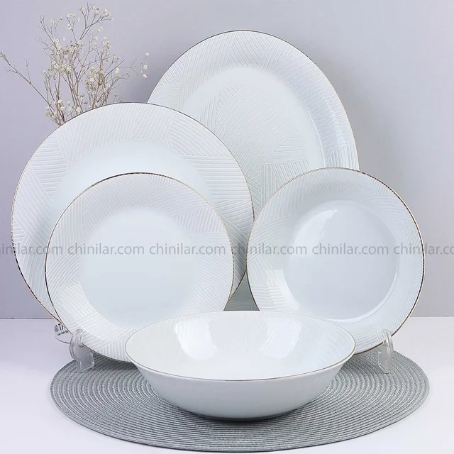 سرویس 6 نفره 20 پارچه طوس چینی طرح میلان