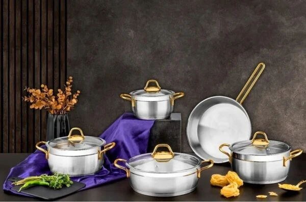 سرویس استیل 9 پارچه مارک اوزلایف ترک کد488 اصلی
