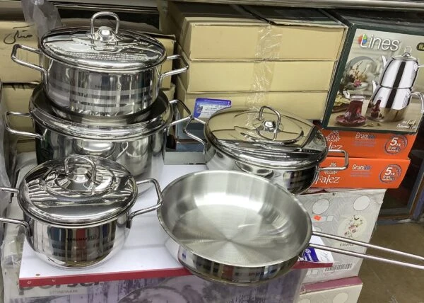 سرویس استیل 9 پارچه گورکماز کد1900غیر اصلی