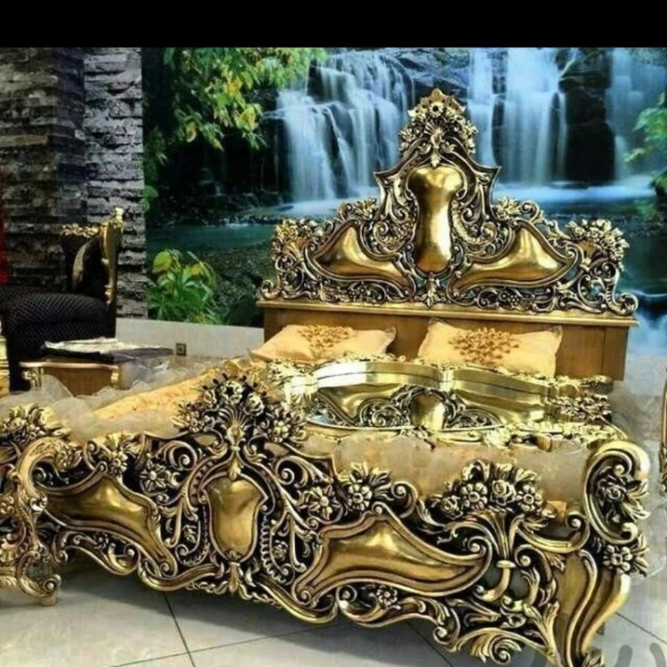 سرویس خواب سلطنتی تمام چوب(هزینه ارسال با مشتری)