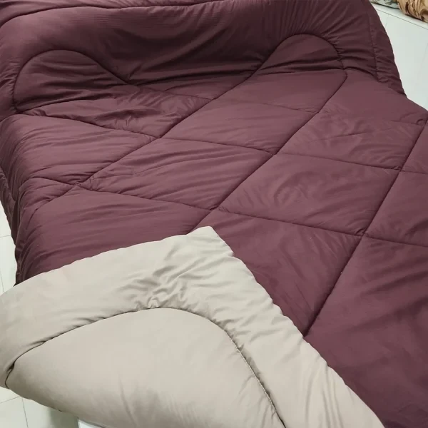 سرویس روتختی دو نفره 6تکه زرشکی/کاکائویی کدc15