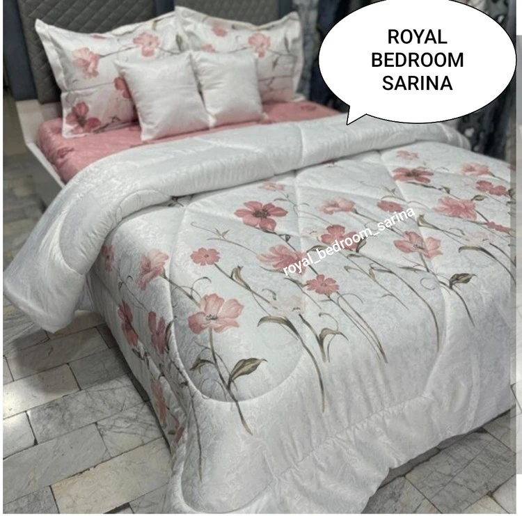 سرویس روتختی طرح گل ( نخ ابریشم )