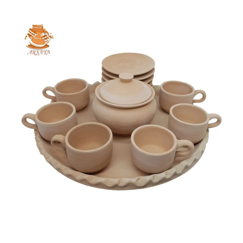 سرویس قهوه خوری سفالی مدل قهوه خوری ۱۵ پارچه