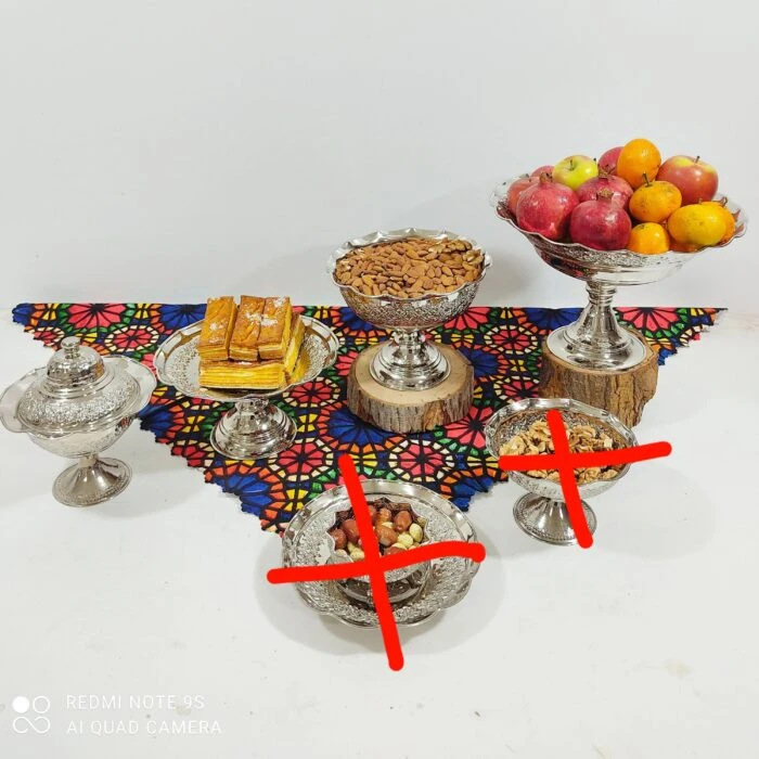 سرویس پذیرایی 4 تیکه مسی روکش کروم نانو ارسال رایگان
