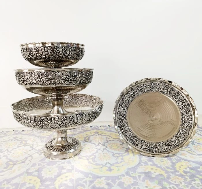 سرویس پذیرایی مسی روکش کروم گلبرگ نانو ارسال رایگان