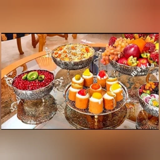 سرویس پذیرایی مسی کروم 4 تیکه نانو ارسال رایگان
