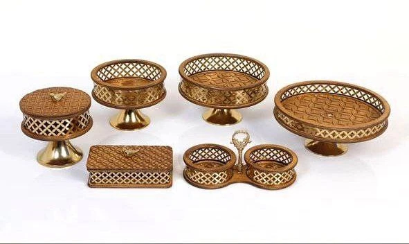 🔺سرویس پذیرایی چوبی صدف