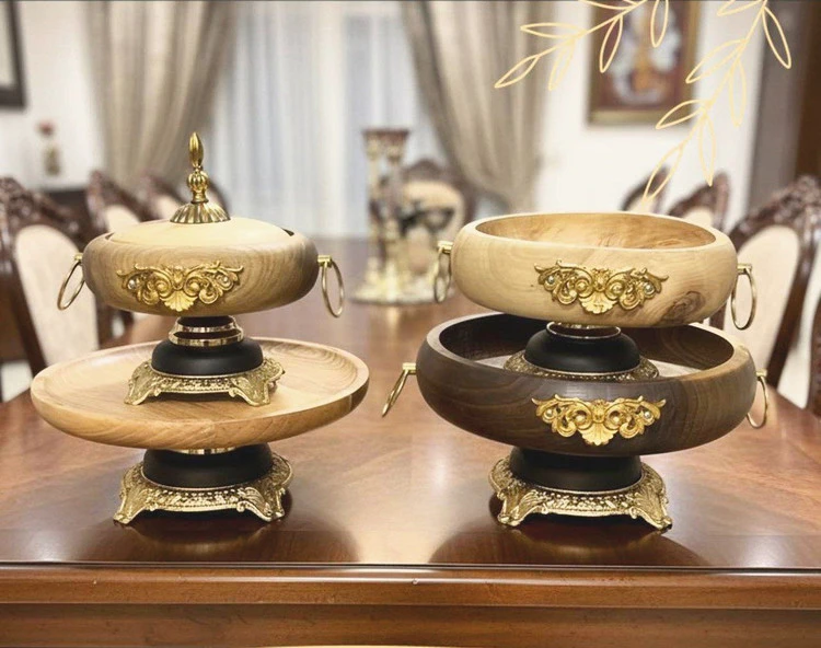 سرویس پذیرایی چوبی گوشواره