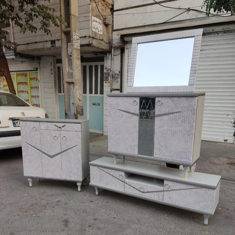 سرویس چوب آینه کنسول ،میز تی وی و جاکفشی مدل سون