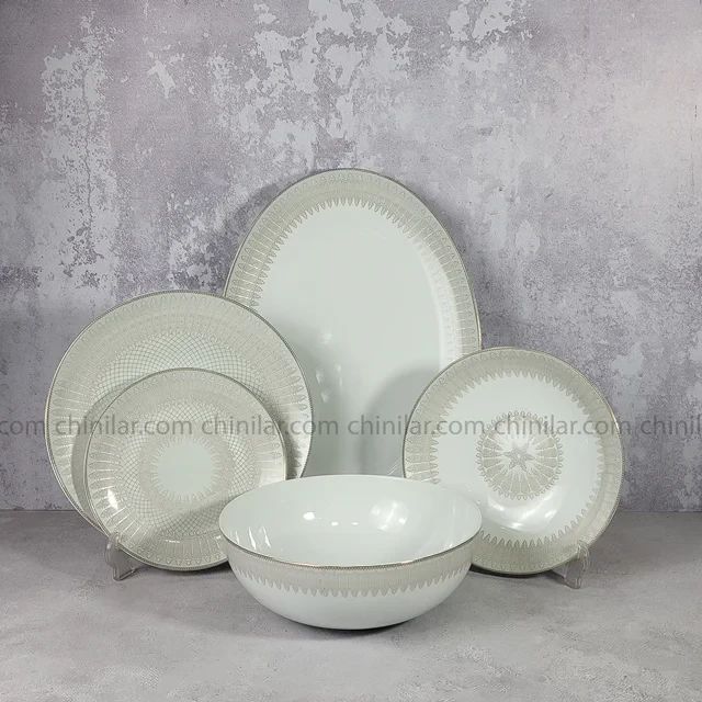 سرویس چینی 6 نفره 20 پارچه طرح غزل لورین