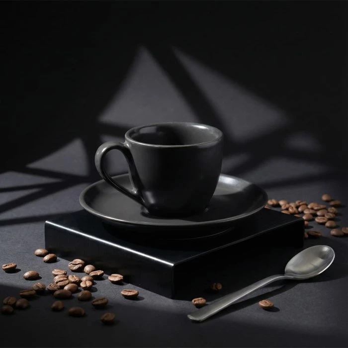 سرویس چینی قهوه خوری 4 پارچه مشکی