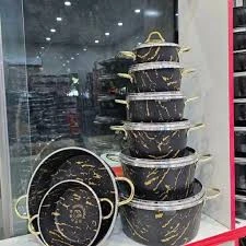 سرویس ۱۹ پارچه پرتو کالا طرح سنگ ماربل