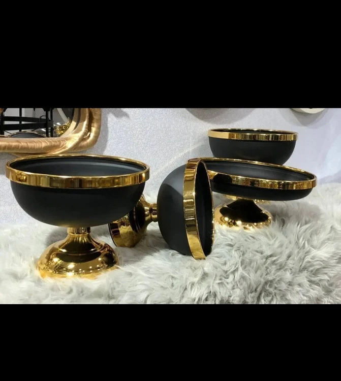 سرویس ۴تکه مشکی طلایی فورتیک (مینی مال)