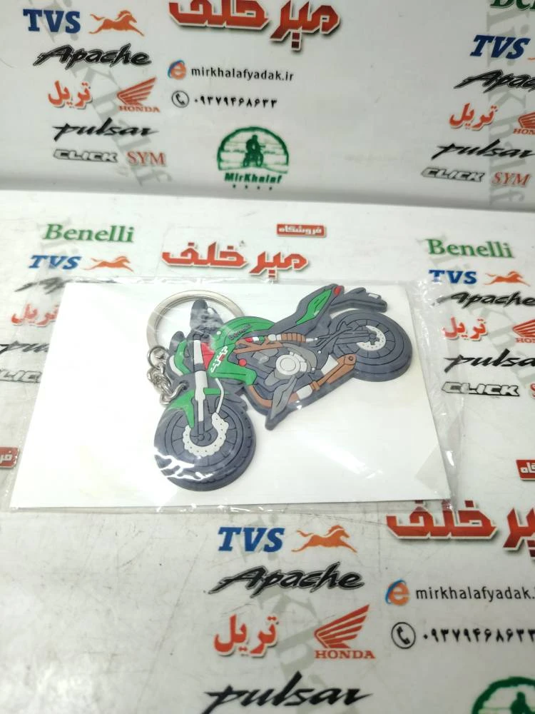 سرکلیدی (جاکلیدی) سیلیکونی ژله ای بنلی سبز