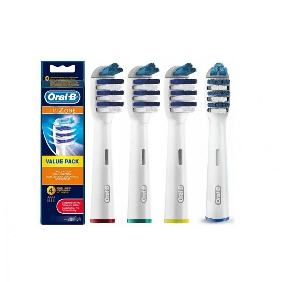 سری یدک مسواک برقی اورال بی ORAL-B TRIZONE بسته 4 عددی