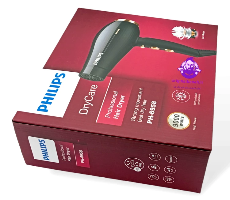 سشوار حرفه ای مارک فلیپس متور سیم پیچی PHILIPS 6958