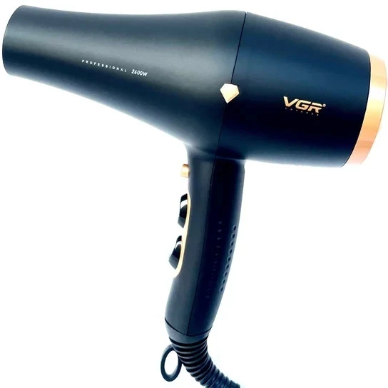 سشوار حرفه‌ای وی جی آر مدل V-462 با موتور AC و دیسپانسر