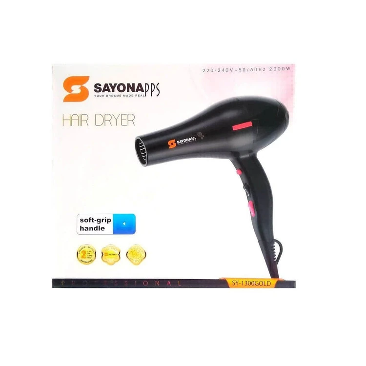 سشوار سایونا SY_1300 GOLD ا SAYONA PROFESSIONAL SYSTEM SY 1300 GOLD