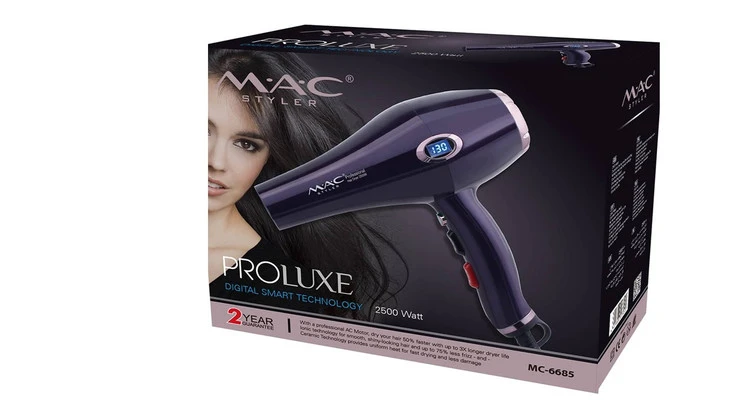 سشوار مک استایلر مدل MC-6685 (2500 وات) MAC-STYLER Professional Hair Dryer Model MC-6685