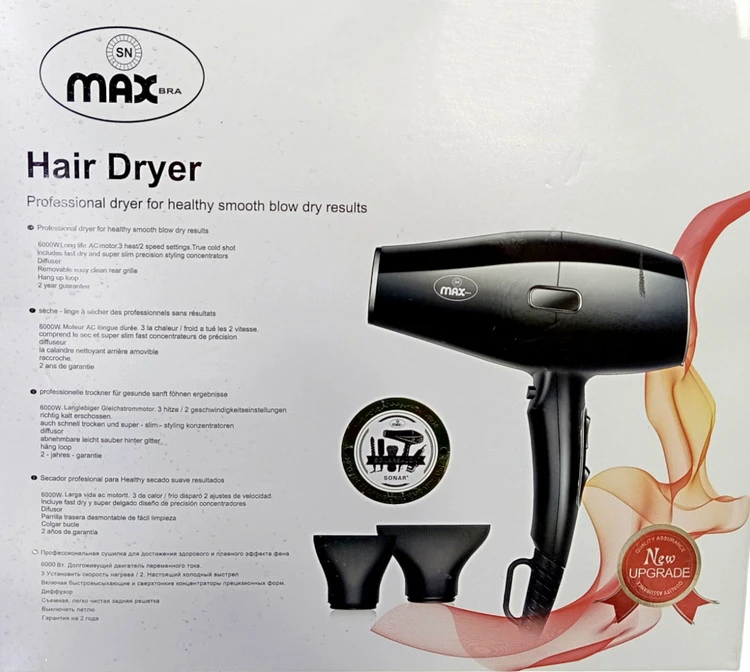 سشوار مکس حرفه ای برند ایتالیا MAX PROFESSIONAL NEW YEAR