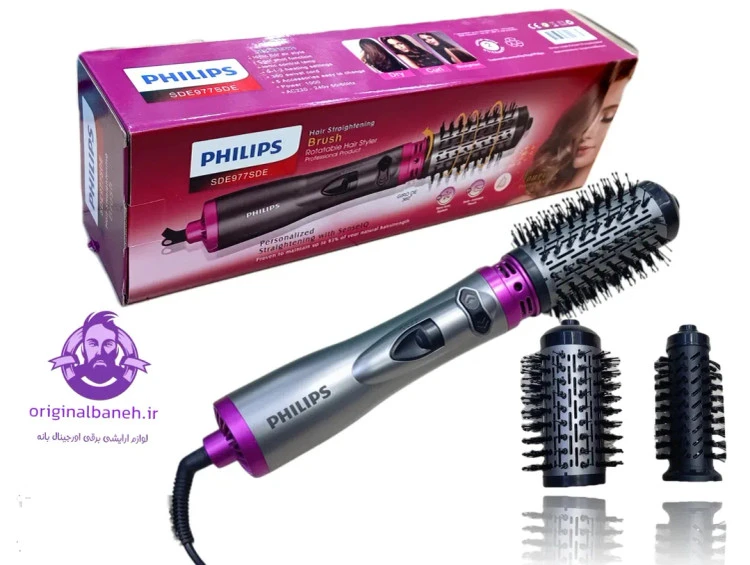 سشوار چرخشی فلیپس دوکاره PHILIPS SDE977