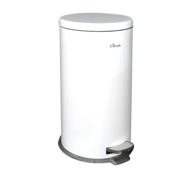 سطل 30 لیتری پدالدار آرام بند CE3011 – تمام سفید