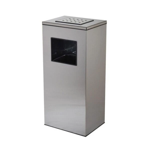 سطل زیر سیگاری چهارگوش استیل 50 لیتری