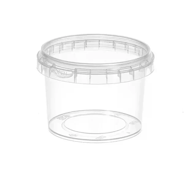 سطل مایکروویوی 310 شفاف طب پلاستیک (300 عدد)