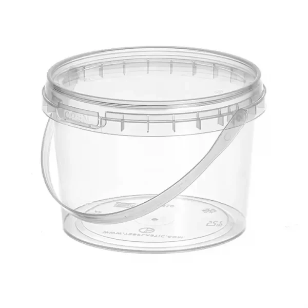 سطل مایکروویوی 750 شفاف طب پلاستیک (150 عدد)