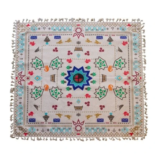 سفره پارچه ای طرح نوروز و یلدا 100در100سانت اندازه حدودی کد 00104039