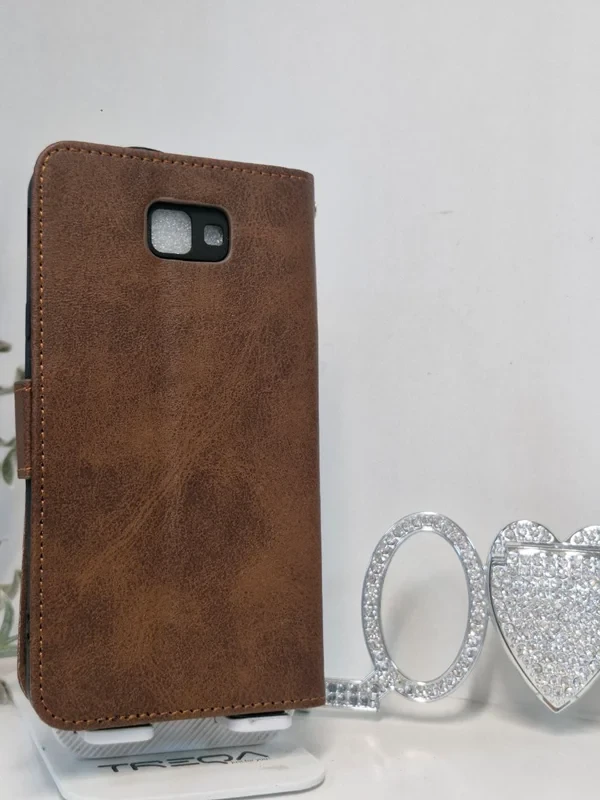 سقاب کیفی چرمی سامسونگ مگنتی جا کارتی دار Samsung J5 prime