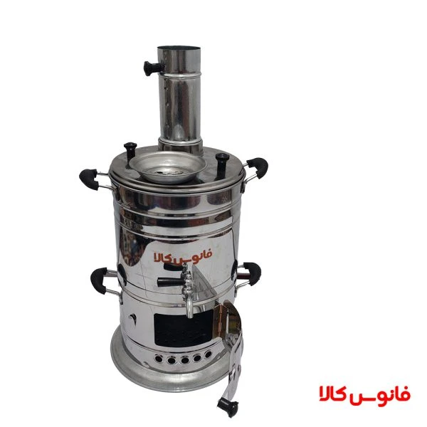 سماور زغالی ۵ لیتر ۴ دسته