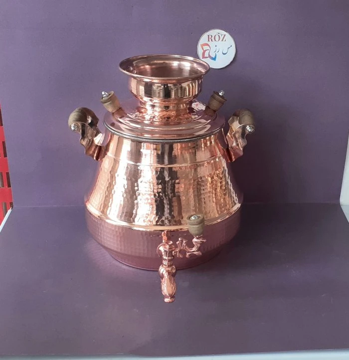 سماور مسی روگازی 4 لیتری نانو،ارسال رایگان