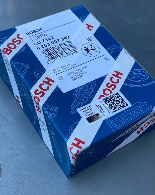 سنسور اکسیژن ME17 سوکت طوسی و مشکی BOSCH به شرط اصلی یکسال گارانتی
