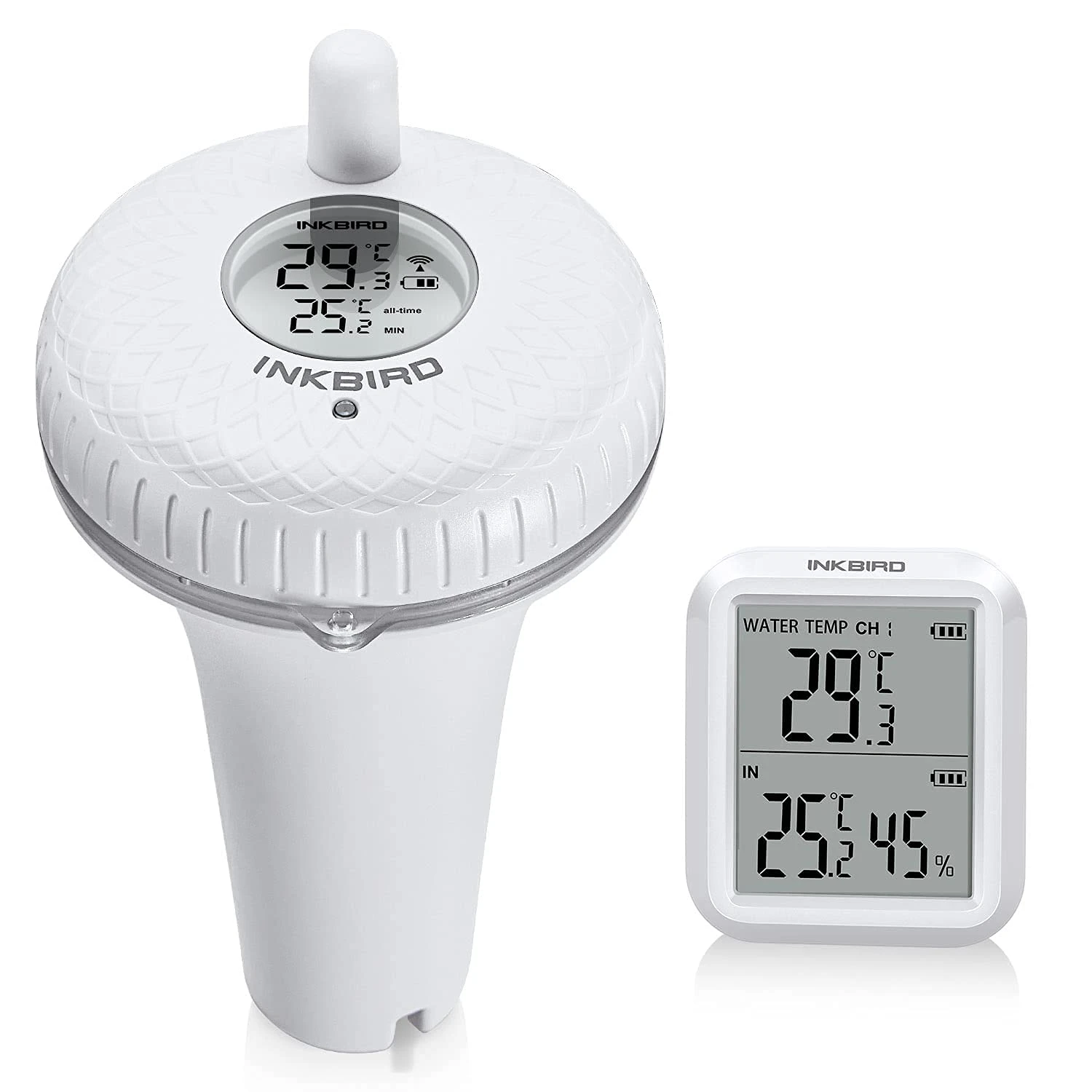 سنسور دما بی‌سیم شناور Inkbird IBS-P01R با نمایشگر دیجیتال | آمازونیکس