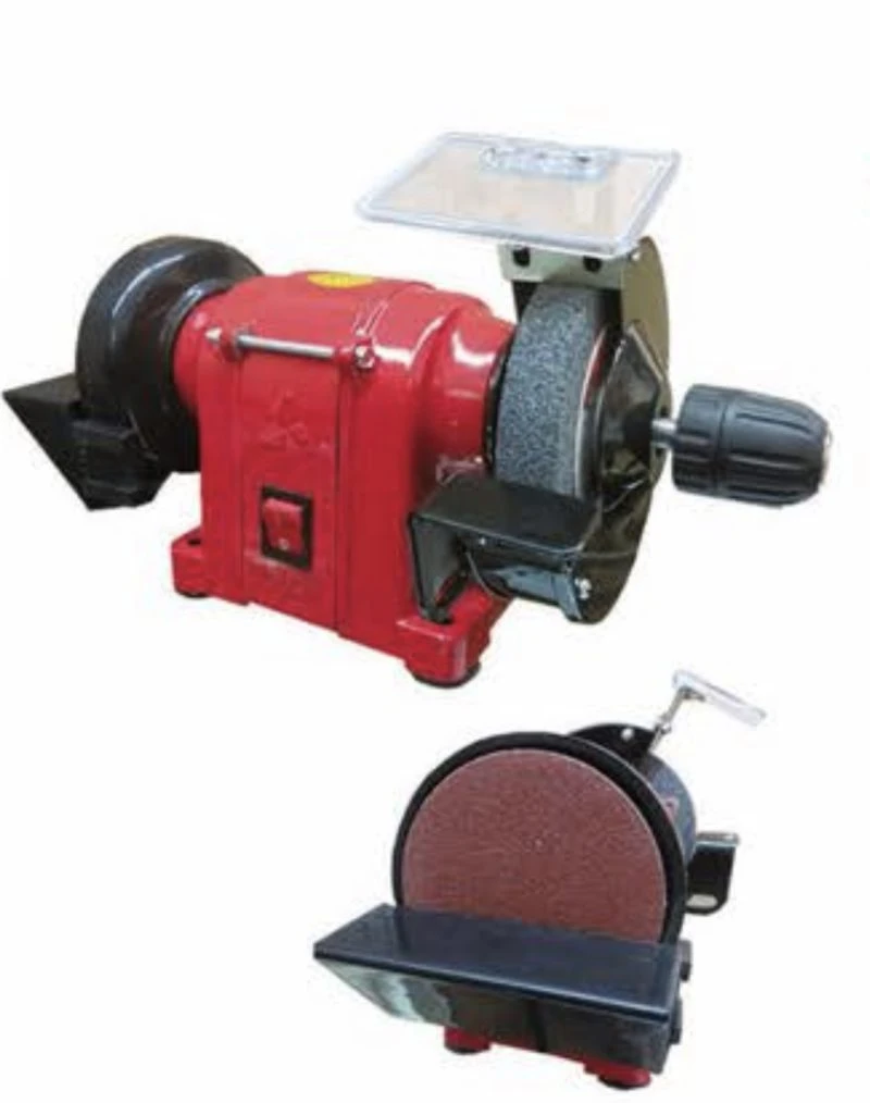 سنگ سنباده رو میزی 125mm محک با سه نظام مدل DGD-125/2