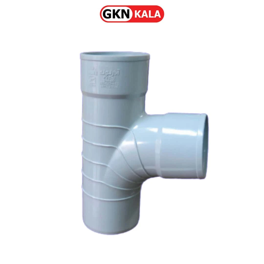 سه راه خم ۸۷٫۵ درجه pvc آذرلوله