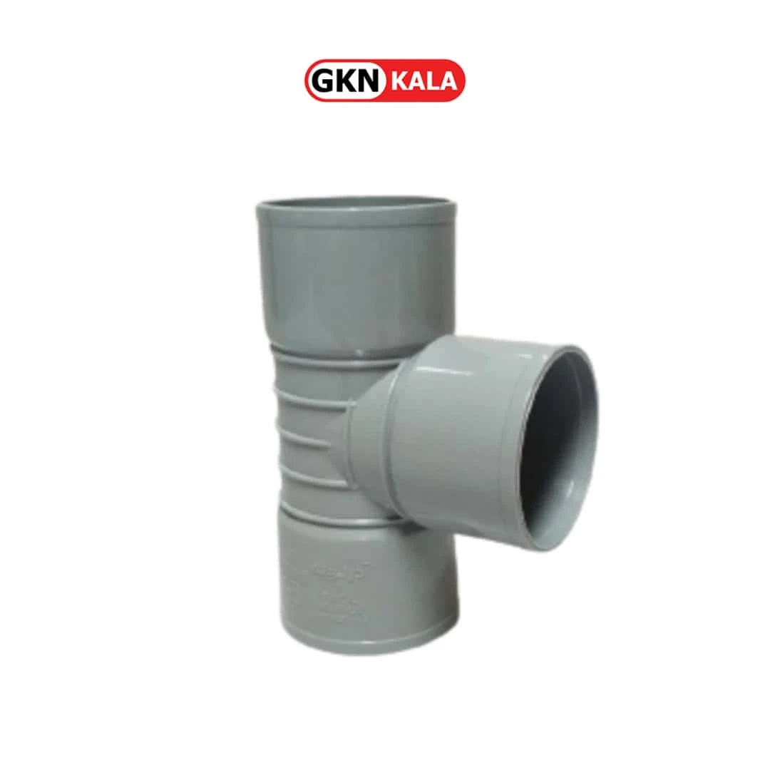 سه راه ۹۰ درجه pvc آذرلوله